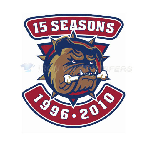 Hamilton Bulldogs Iron-on Stickers (Heat Transfers)NO.9032